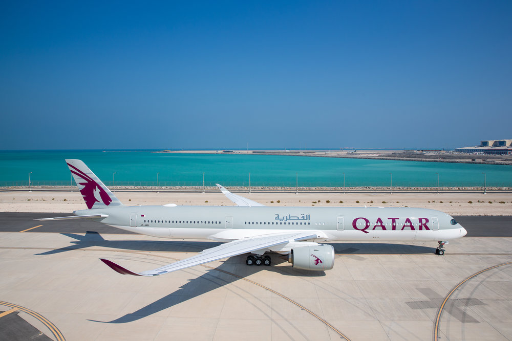 Avião da Qatar Airways