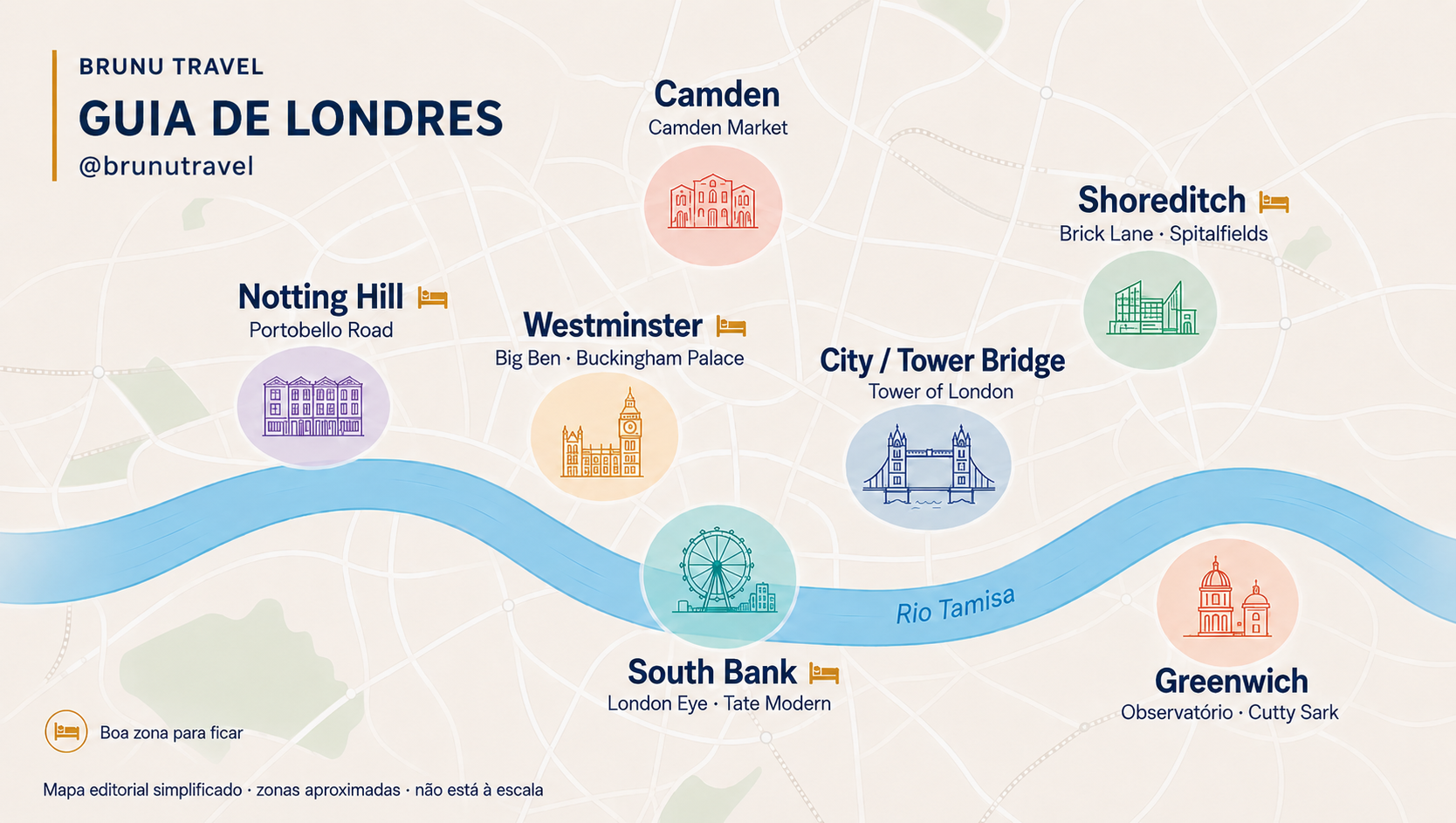 Editorial map of London areas