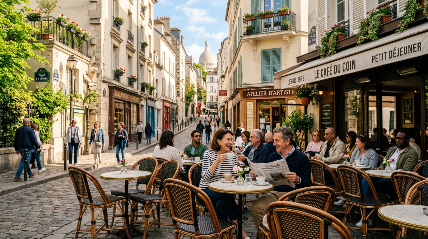 Café tradicional parisiense